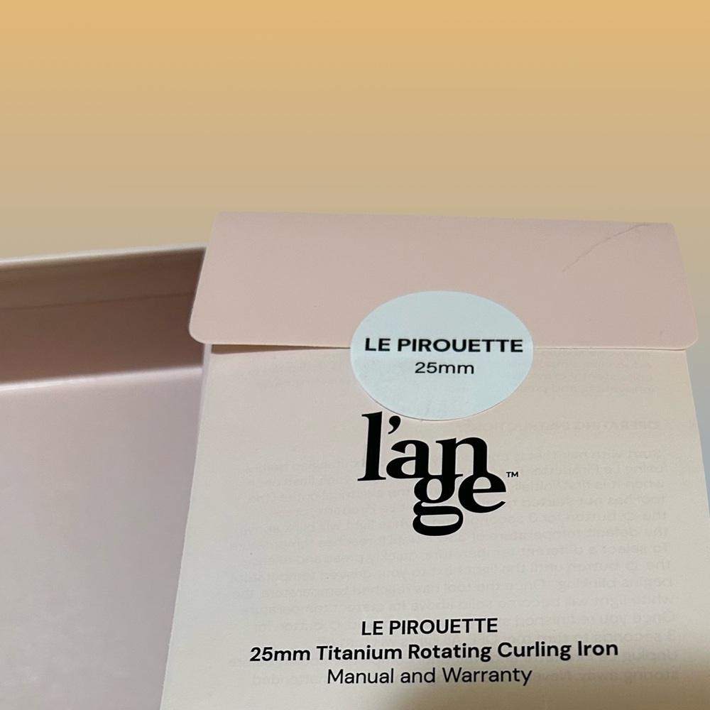 LNWOT! Le Pirouette Titanium Rotating Curling Iron 1” or 25mm barrel in pink. - Picture 6 of 14